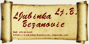 LJubinka Bežanović vizit kartica